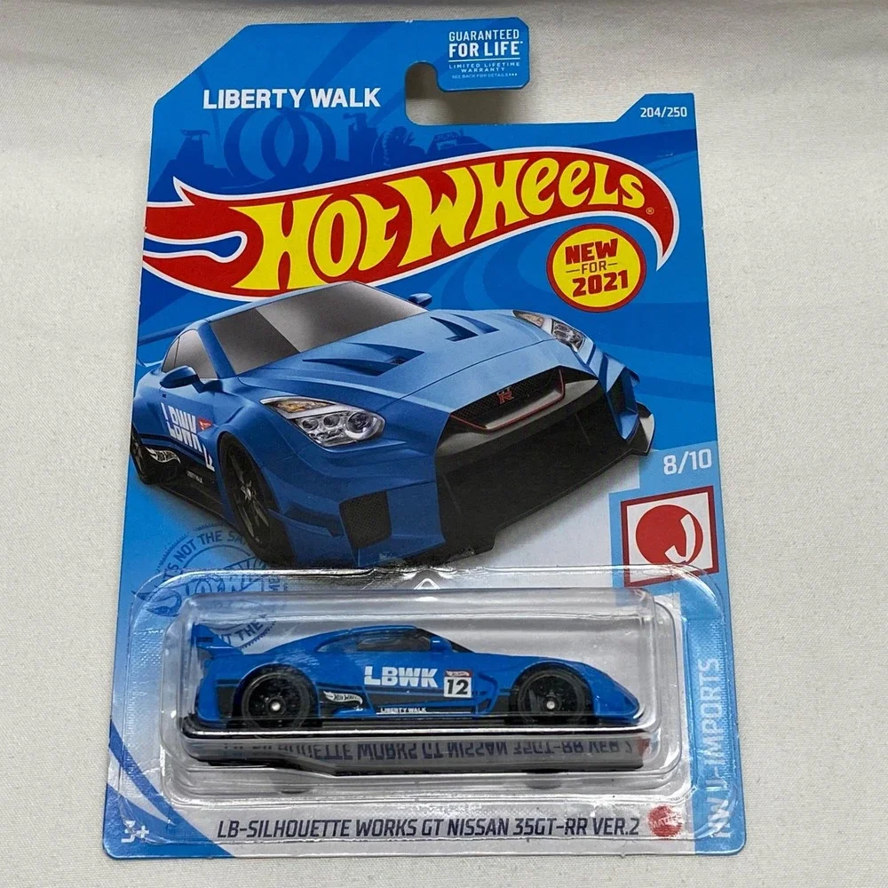 Hot Wheels cardboard card